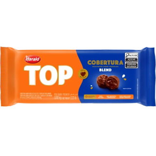 Cobertura TOP Fracionada Chocolate Blend em Barra 1,010kg Harald em Oferta na Shopee