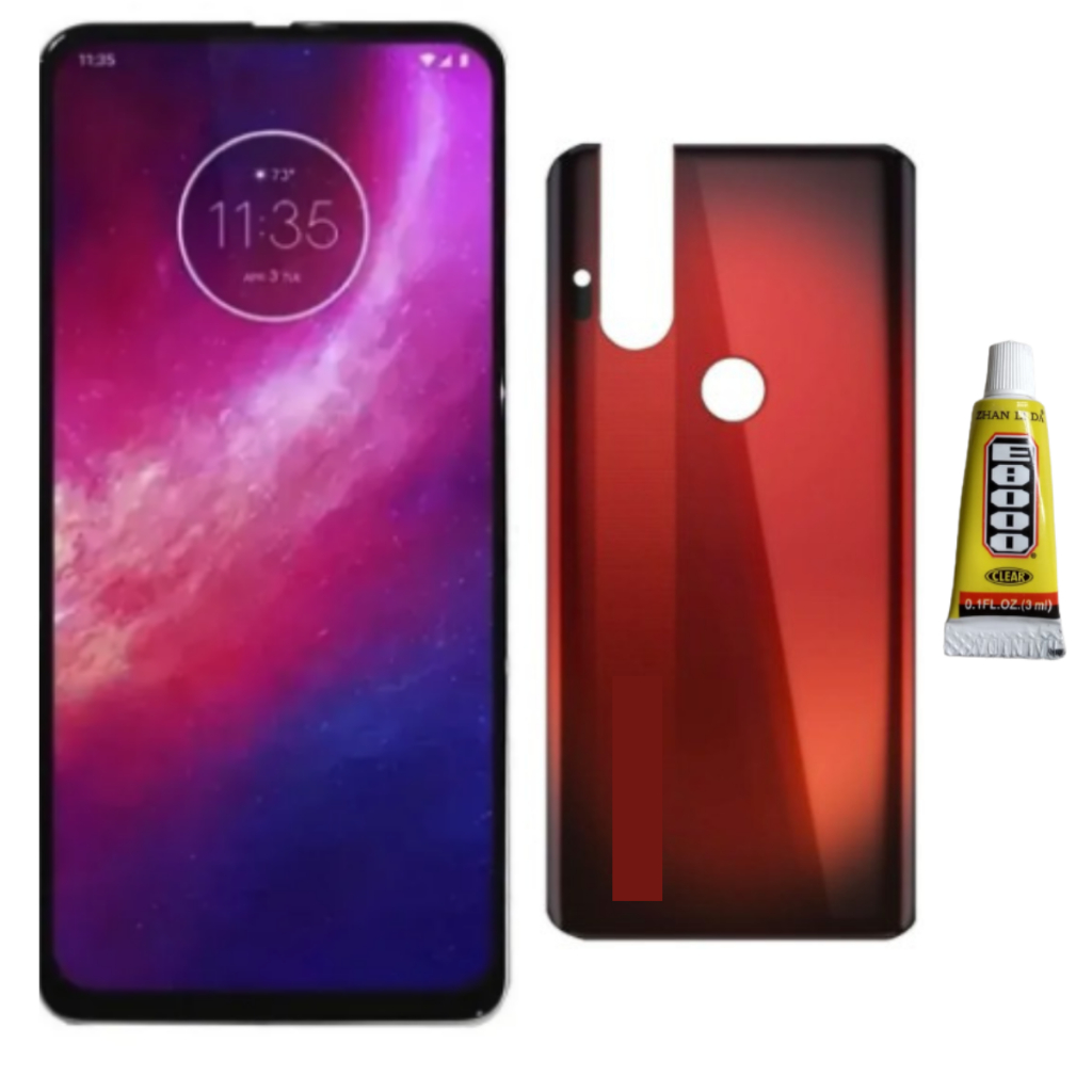 Tela Display Touch Para Moto One Hyper + Tampa + Cola 3ml