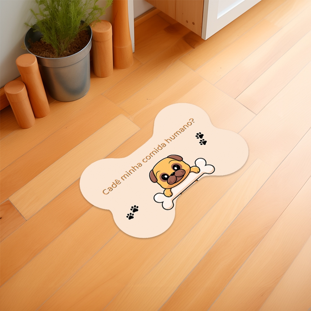 Tapete Ossinho Pet - Tapete Comedouro Cachorro - Direto da Fabrica- Melhor Preço Da Shopee em Oferta na Shopee