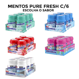 Mentos Chiclete Garrafa Zero Açúcar Display 6 Garrafas - Escolha o Sabor em Oferta na Shopee