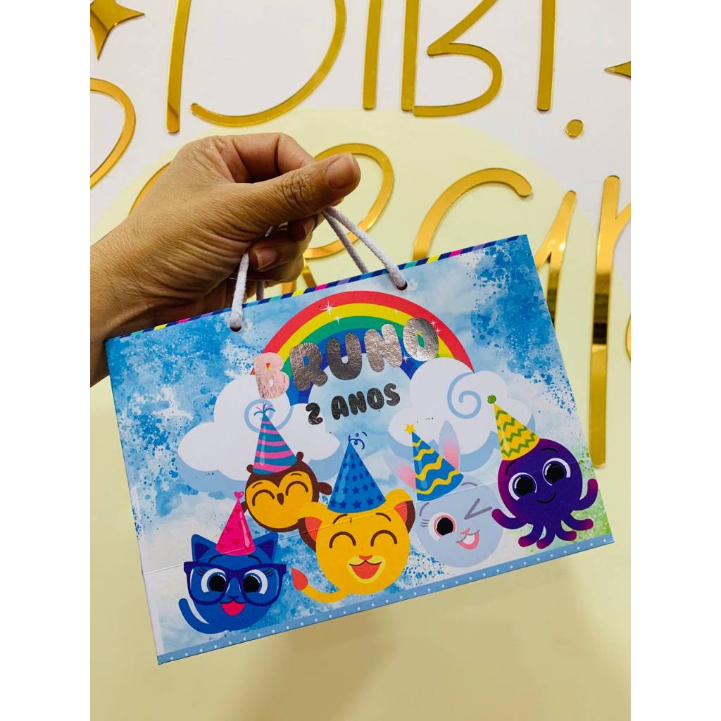 Sacolinha surpresa Bolofofos /Lembrancinhas/Festa infantil/Aniversário / Personalizado