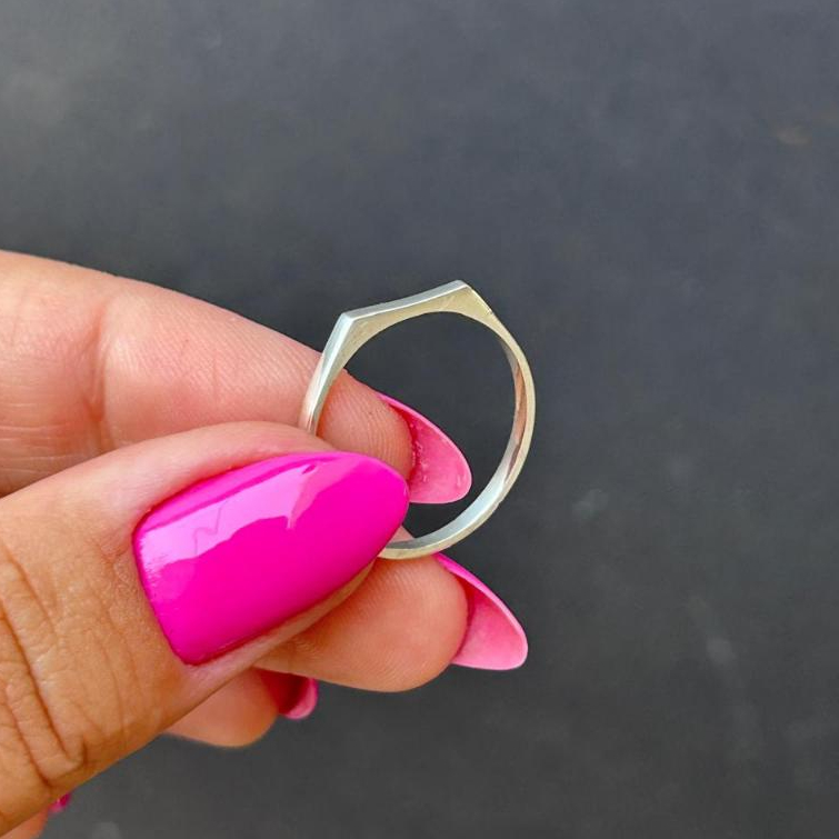 Anel Sinete Prata 925 - Comprar com Melhor Preço em Anéis