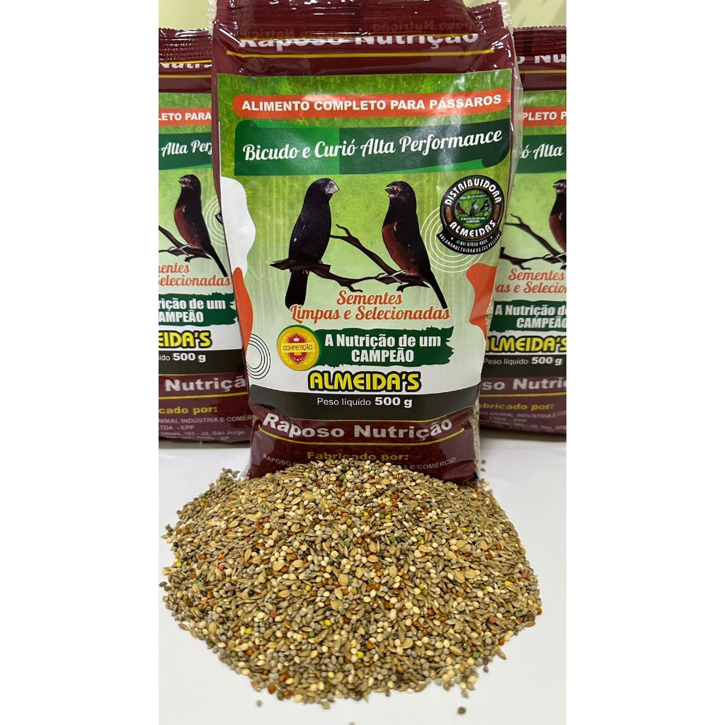 BICUDO E CURIÓ ALTA PERFORMANCE 500g