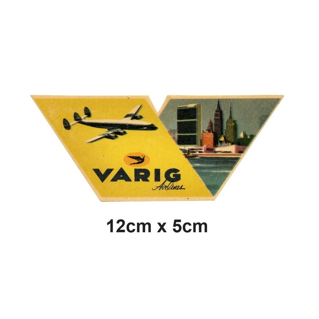 Adesivo VARIG Antigo Vintage Aviação Avião Aéreo Aviões 12cm x 5cm