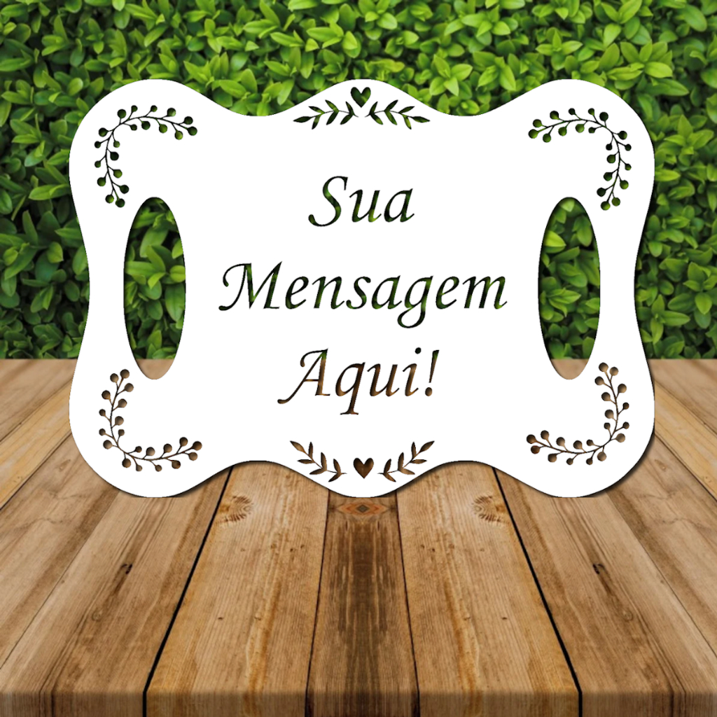 Placa Para Casamento Personalizada 28x20 em mdf de 3mm