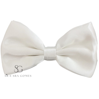 Gravata Borboleta Branca Adulto em Oferta na Shopee