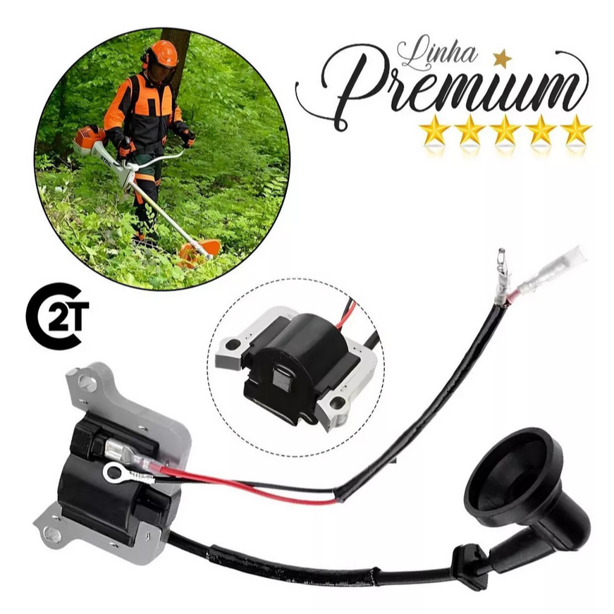 Bobina Modulo Ignição Roçadeira Gasolina Nakasaki 43cc A 65cc