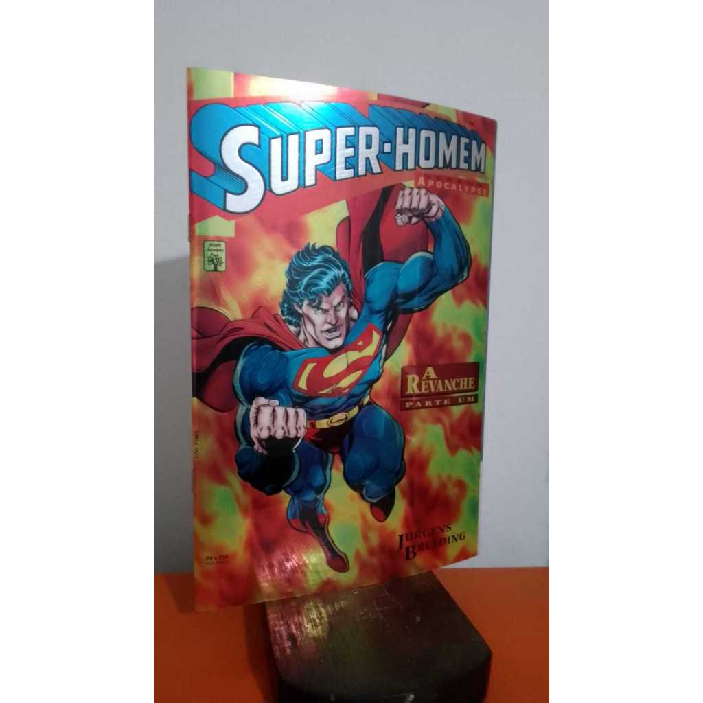 Super-Homem versus Apocalypse - A Revanche nº 1 - Capa metalica