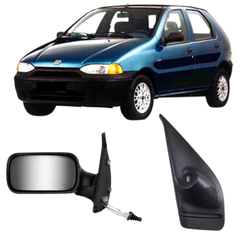 Retrovisor Com Acabamento Interno Palio e Siena 4 Portas 1996 1997 1998 1999 2000 Com Controle