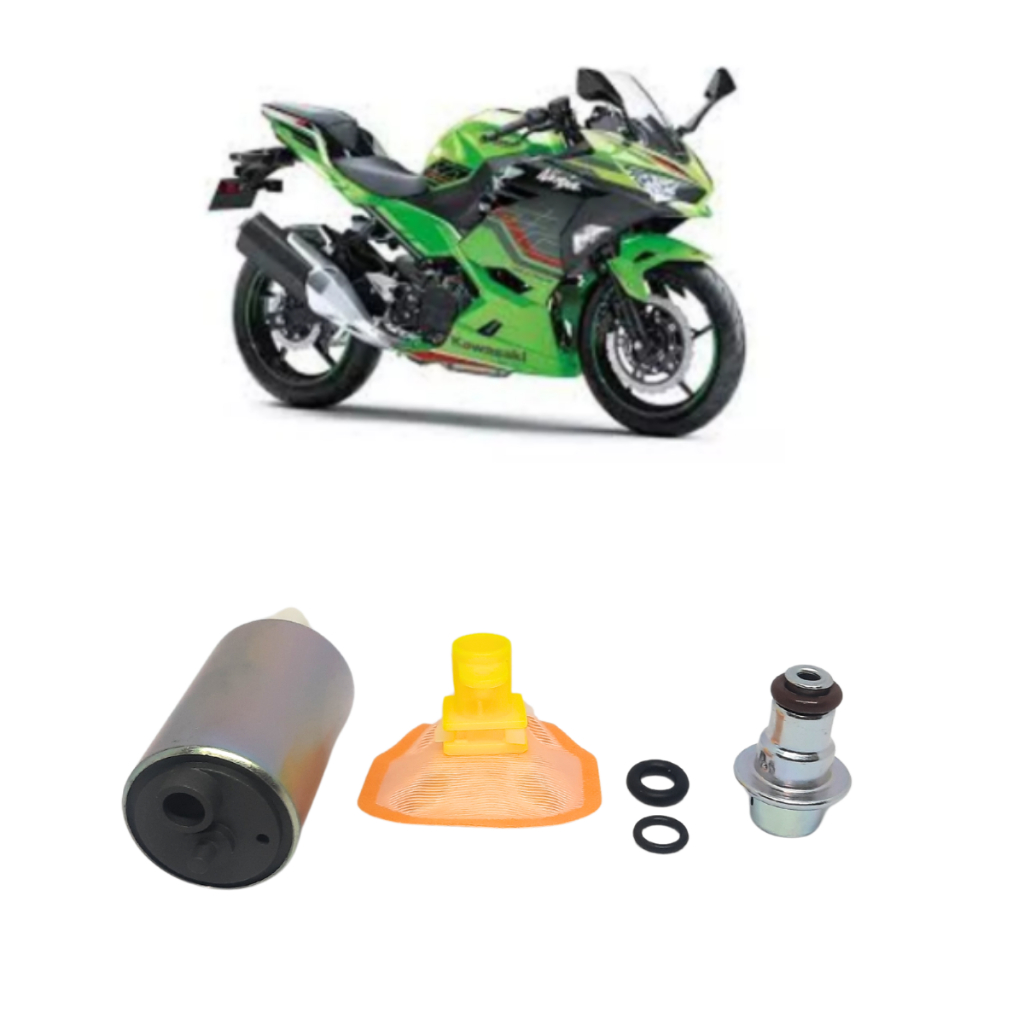 Refil Bomba Combustível + Regulador Pressão + Pré filtro Kawasaki Ninja 400 Z400