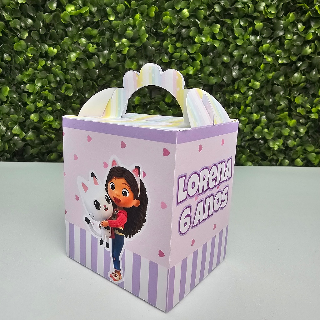 Caixa Lanchinho A CASA MÁGICA DA GABBY - Personalizados - Festa infantil - Aniversário - Lembrancinha
