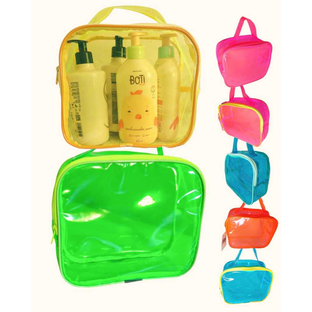 Necessaire Maleta Lembrança Aniversário kit com 30, 20 e 10  Porta shampoo Porta Treco