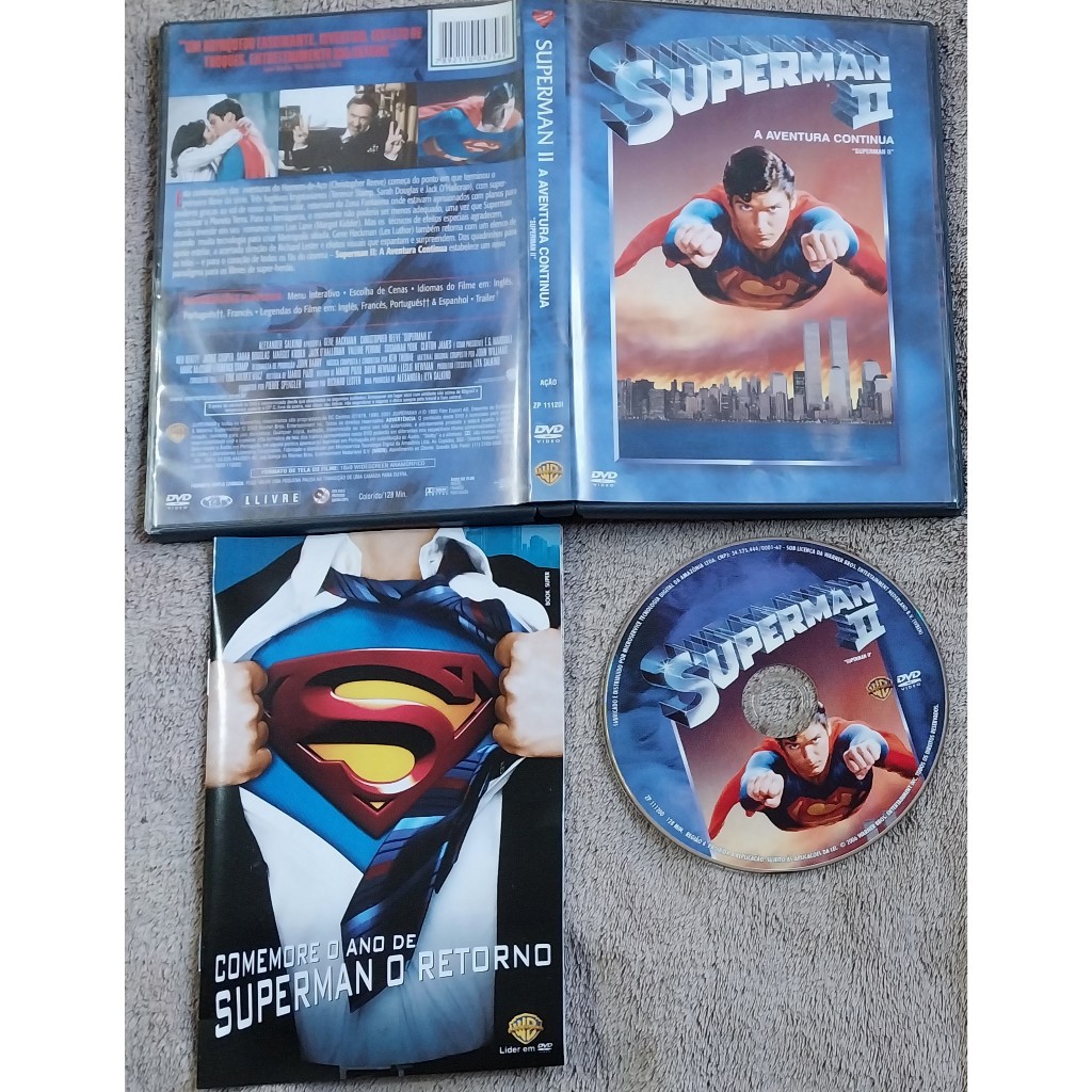 dvd original Superman 2 – a aventura continua