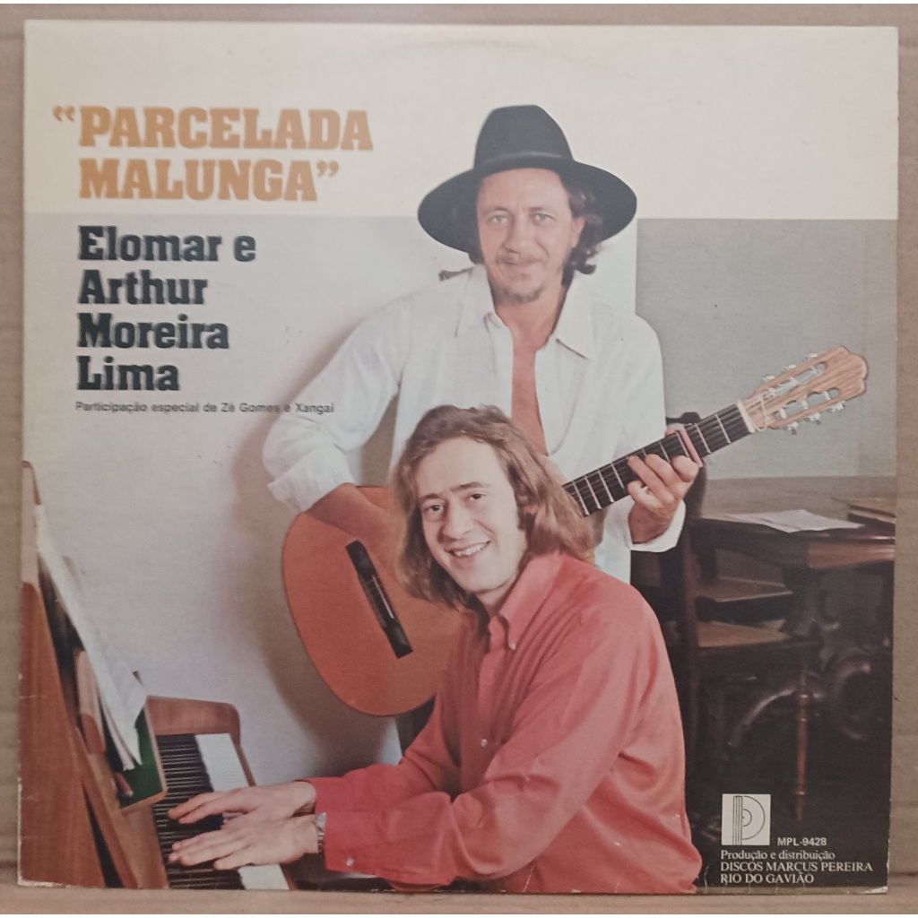 LP Disco De Vinil Elomar E Arthur Moreira Lima - Parcelada Malunga - LP Ótimo Capa Muito Boa Ler Descrição