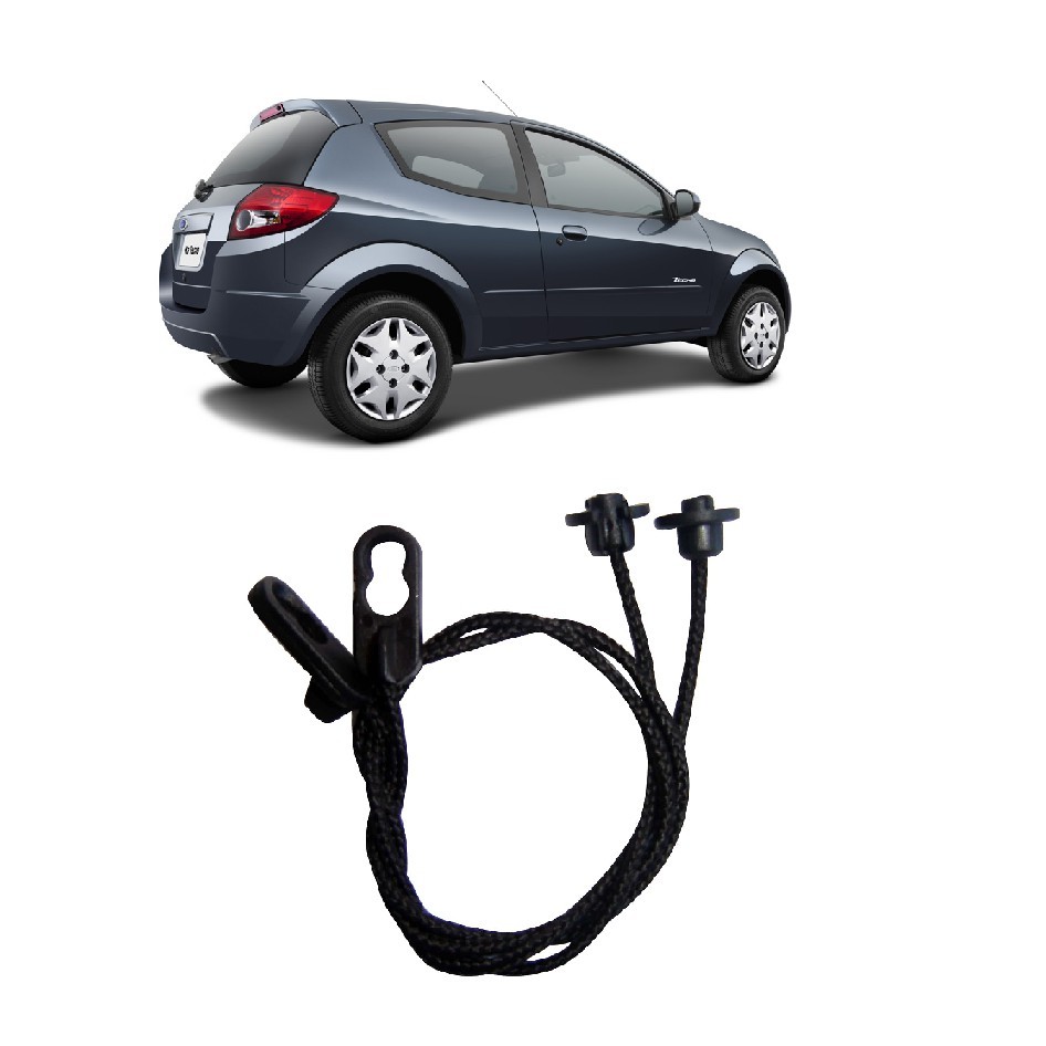 Par de Cordões do Bagagito do Porta-malas para o Ford New KA de 2008 até 2014 - Ref. Mil Peças 5002