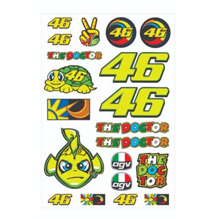 Cartela com 20 Adesivos para Moto Capacete Bike em Oferta na Shopee