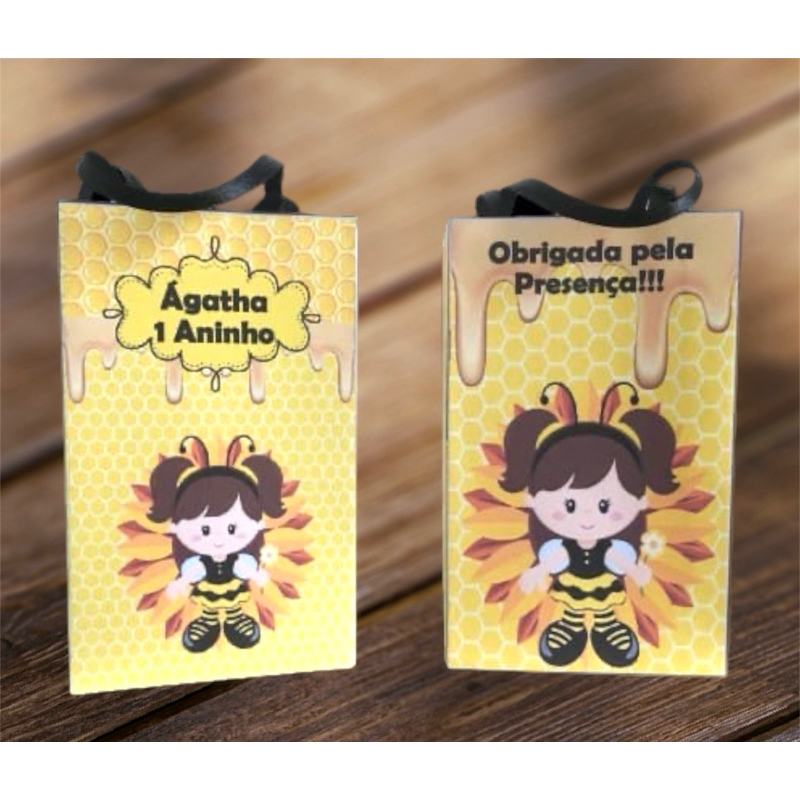 Sacolinha personalizada Abelinha 15 unidades