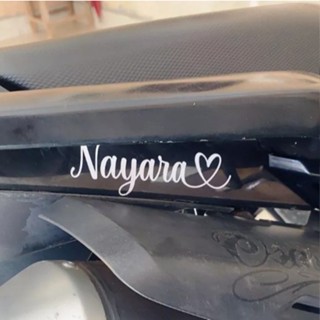 Adesivo Nome da Namorada Com Coração Moto e Soleira da Porta Passageiro em Oferta na Shopee