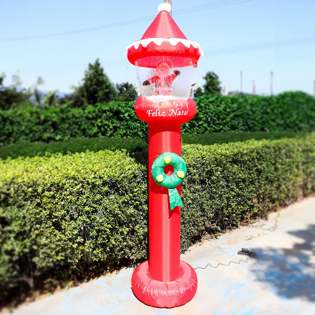 Poste Decoração Feliz Natal Inflavel