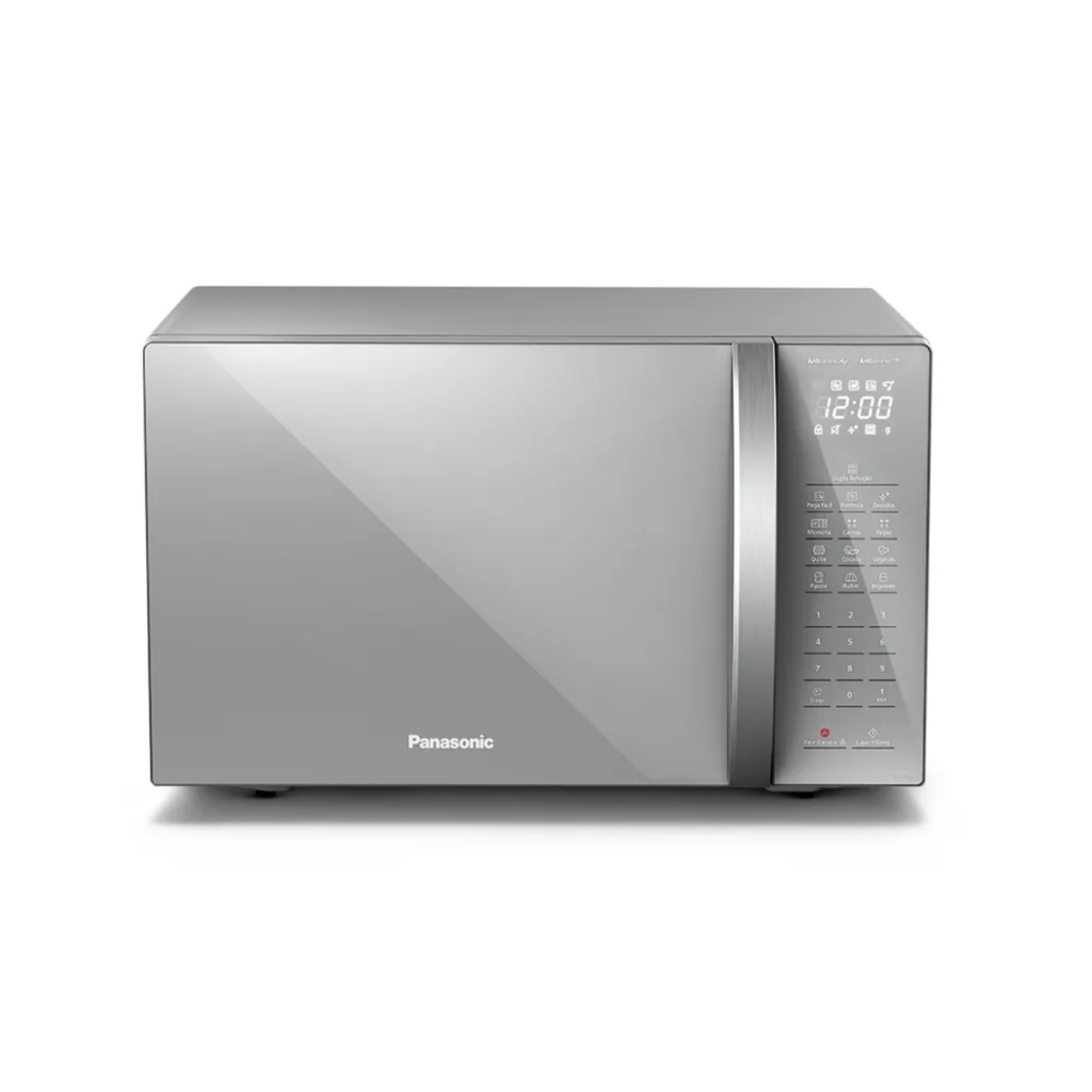 Micro-ondas Panasonic 34L NN-ST67LSRUK Revestimento Antiaderente Função Pega Fácil Inox 220V