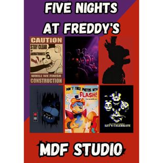 Placa Quadro Decorativo FIVE NIGHTS  AT FREDDY'S em Oferta na Shopee