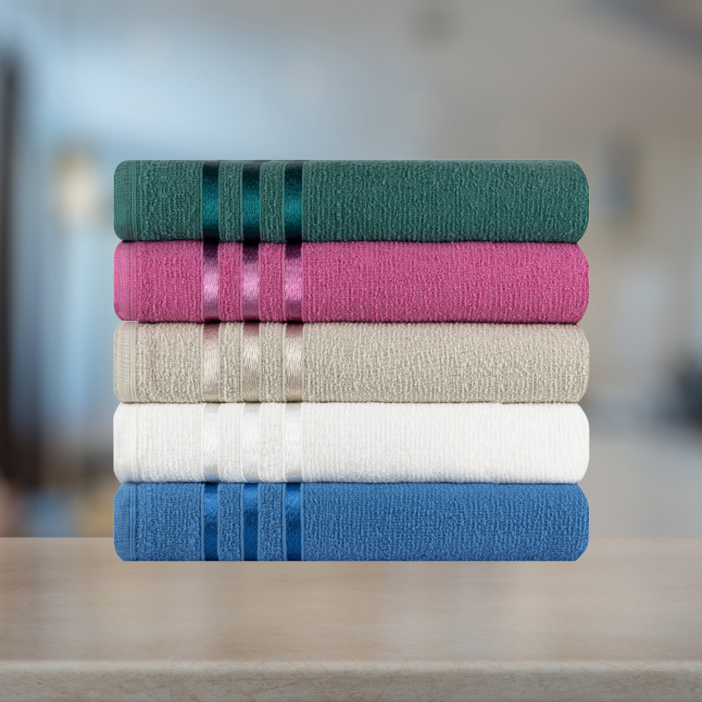 Kit 3 toalhas de Banho 100% algodão em Oferta na Shopee
