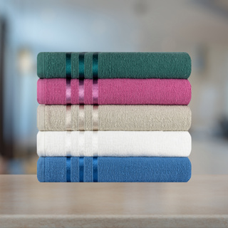 Kit 3 toalhas de Banho 100% algodão em Oferta na Shopee