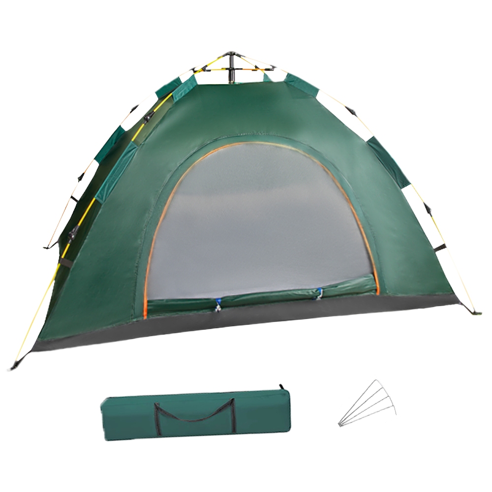 Barraca Camping Automático/Manual 2-4 Pessoas - Barraca De Acampamento A Prova D'Água - Barraca Camping Praia FS1032_QS