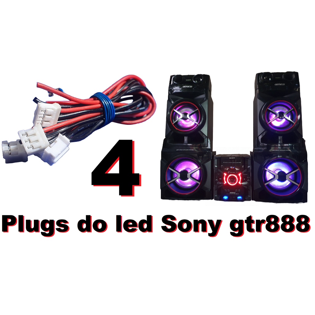 4 Conectores Do Led Sony Gtr888 / Plug Do Led Sony Gtr888