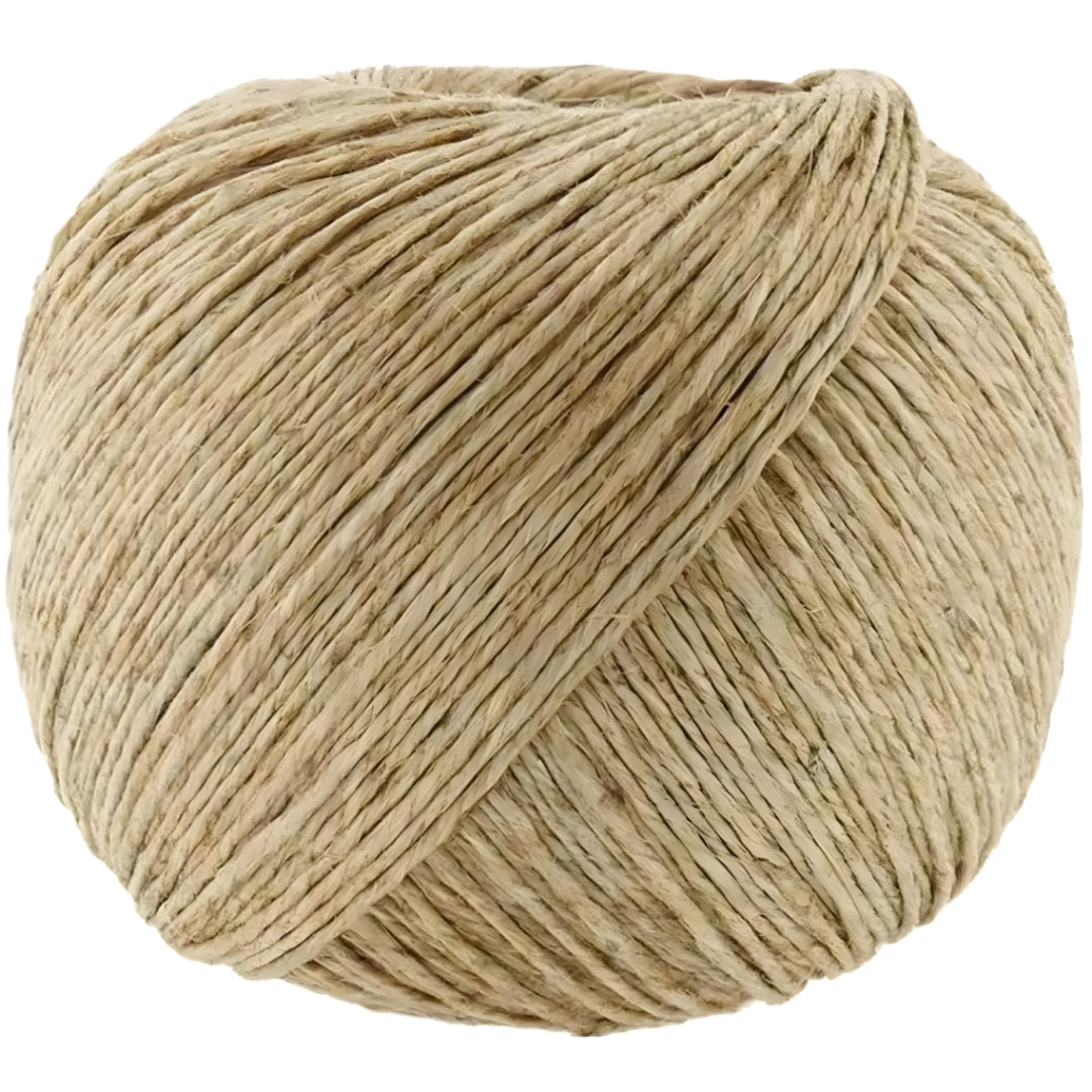 Fio Cordão Rami Natural Rústico 2mm Rolo 200g Sisal Aprox. 180mt Para Artesanato Convite Decoração
