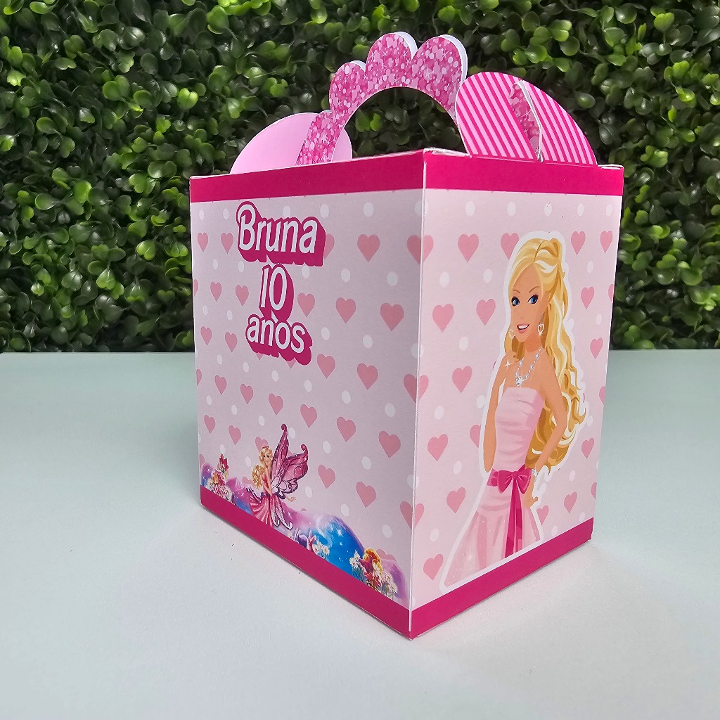 Caixa Lanchinho BARBIE  - Personalizados - Festa infantil - Aniversário - Lembrancinha