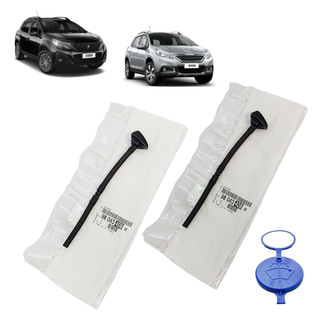 Par Esguicho Brucutu Limpa Parabrisa Peugeot 2008 Original