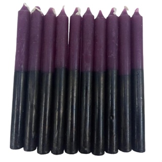 Kit com 10 Velas n°5(12x1,5cm) Roxo e Preto em Oferta na Shopee