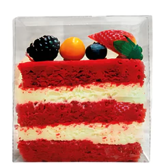 Embalagem Slice Cake Fatia Bolo Festa Transparente 20 Unidades