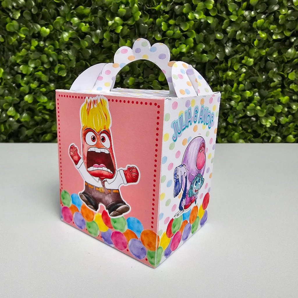 Caixa Lanchinho DIVERTIDAMENTE RAIVA  - Personalizados - Festa infantil - Aniversário - Lembrancinha