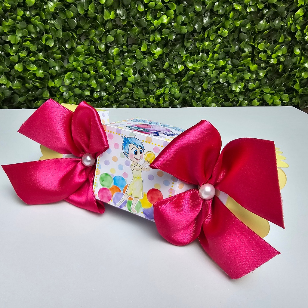 Caixa Bala DIVERTIDAMENTE ALEGRIA- Personalizados - Festa infantil - Aniversário - Lembrancinha