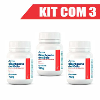 Bicarbonato de Sódio Farmax - kit com 3 unidades de 100g em Oferta na Shopee