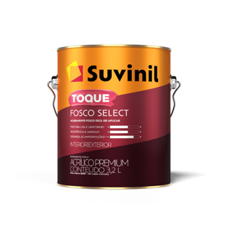 Tinta Acrílica Toque Fosco Select 3,2l Suvinil - Cores em Oferta na Shopee