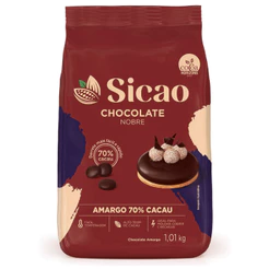 Sicao Gotas Chocolate Nobre Amargo 70% Cacau 1,01kg