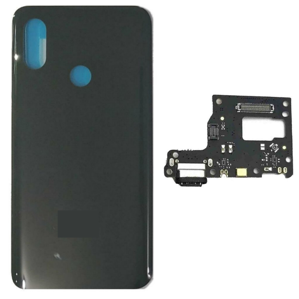 Tampa Traseira Para Mi 9 Lite + Placa De Carga