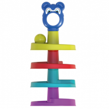 Escorrega Ball 36cm - Torre Brinquedo Com bola Que faz Barulhinho - 4 voltas - Desenvolvimento Infantil QUEEN SHOP em Oferta na Shopee