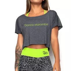 Blusa para Academia Fitness Camiseta Cropped Feminino para Malhar Musculação Fresquinha Leve