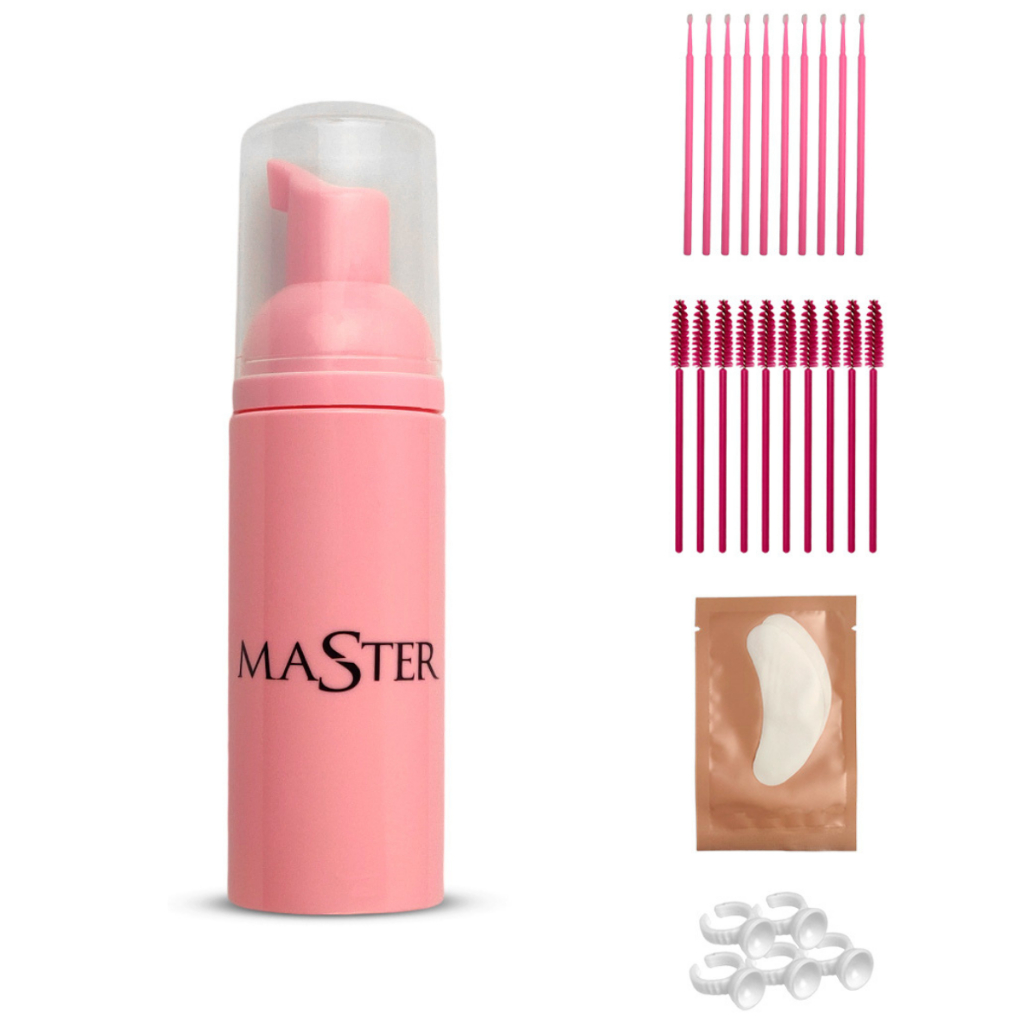 Frasco Pump Master Rosa 50ml Espumador Higienização Cílios