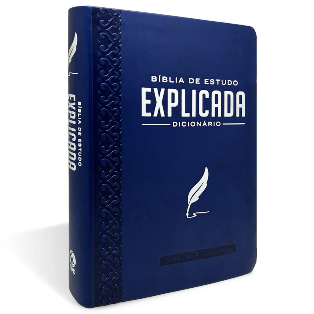 Bíblia De Estudo Explicada Média Luxo Com Dicionário Cpad