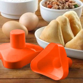 Kit 2 Molde Modelador Forma Esfiha Fechada Pequena E Grande em Oferta na Shopee