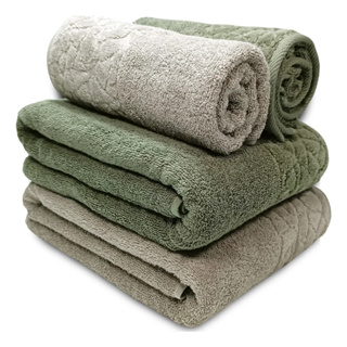 Jogo/Kit 2 Toalhas de Banho Banhão Confort Jacquard Döhler + 2 Toalhas de Rosto 100% Algodão 500g/m² em Oferta na Shopee