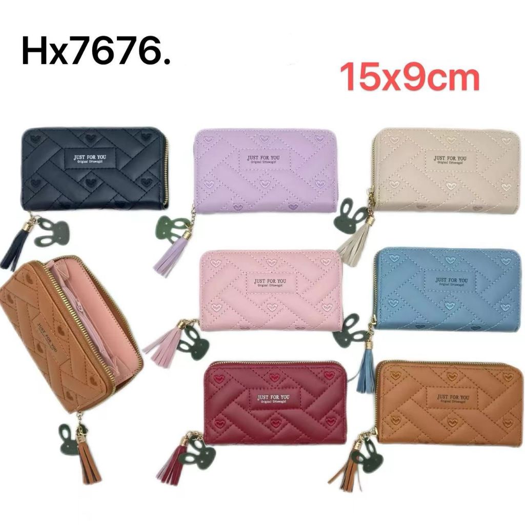 Carteira 4 em 1 Feminina Couro Sintetico Porta Cartões, Notas, Identidades, Moedas 7676