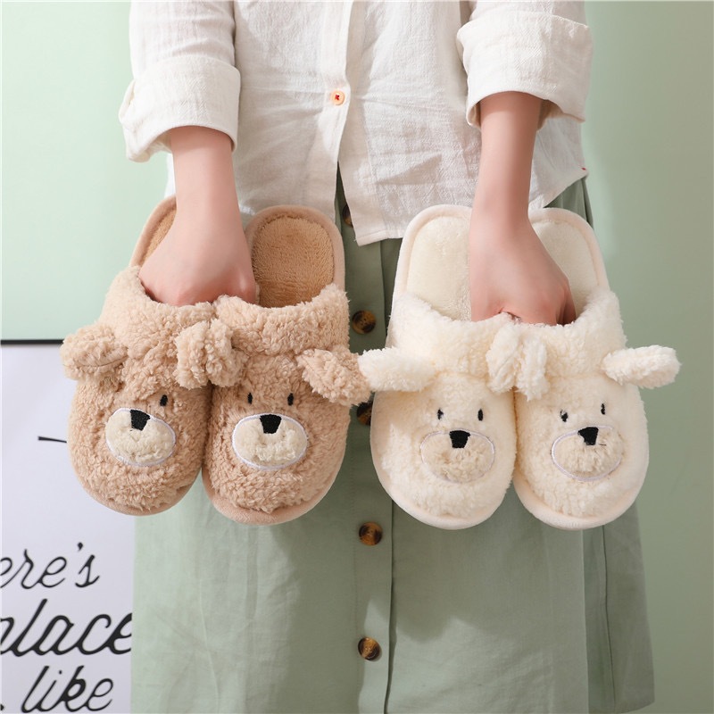 Pantufa de Pelúcia Chinelo Urso V127 Confortável e Macia Chinelo de Quarto Antiderrapante ...
