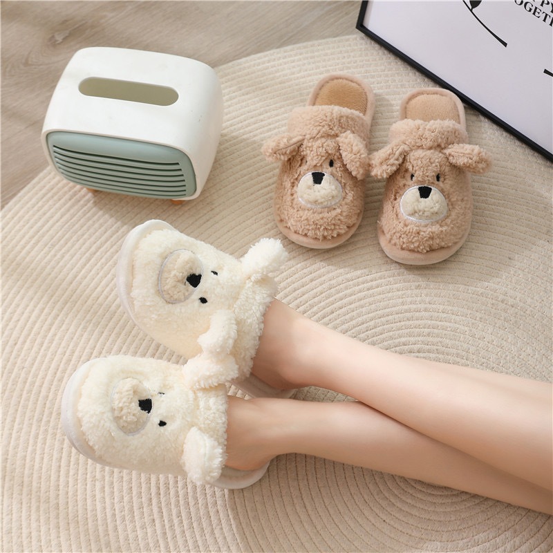 Pantufa de Pelúcia Urso Adulta e Infantil – Super Macia, Quentinha e Confortável com Solado Antiderrapante