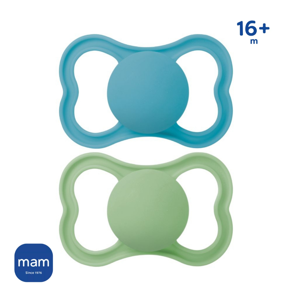 Chupeta MAM 16+M Supreme Embalagem Dupla Menino Lançamento Bico igual Perfect Silicone